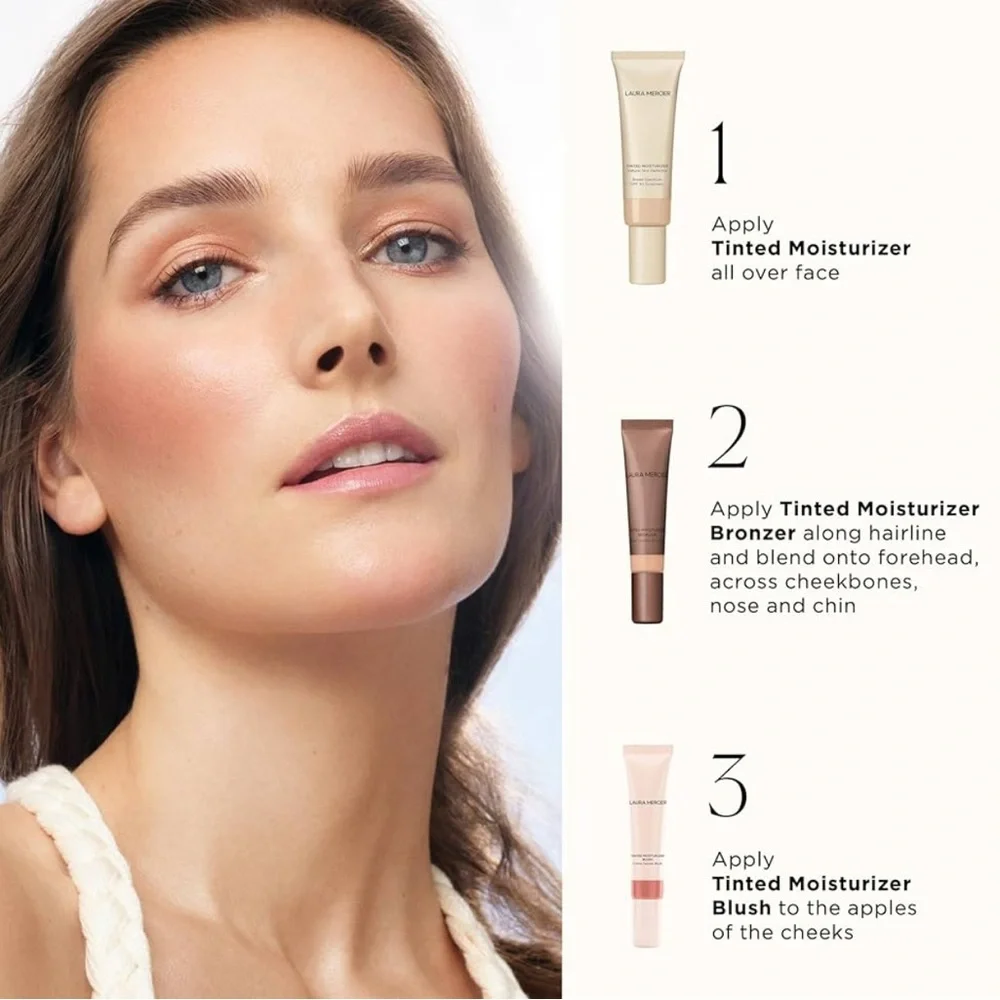 Laura Mercier 02 Sundrop Tinted Moisturizer Bronzer 0.5 oz